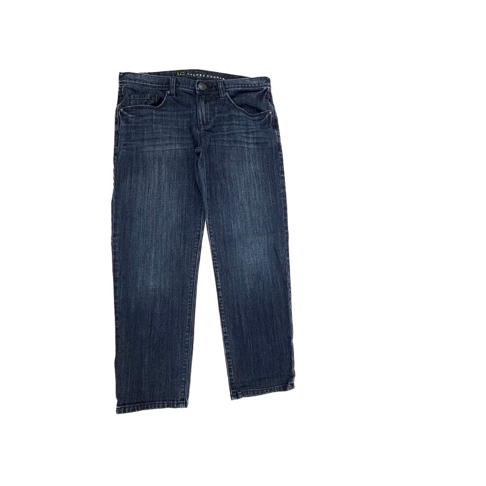 LC Lauren Conrad Boyfriend Women's size 4 Dark Wash Blue Denim Jeans